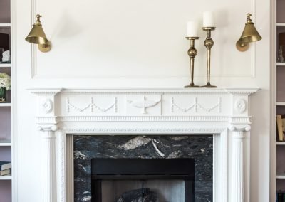 office fireplace after redesign