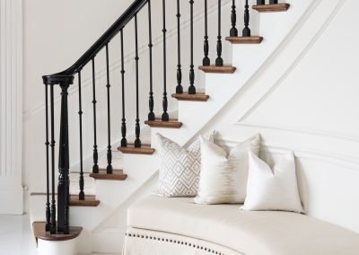 staircase and lounge sitting