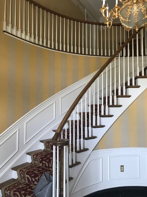foyer stairs before redesign