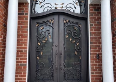 exterior side of front door