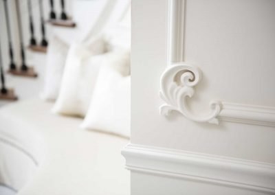 Close up shot of couch with pillows